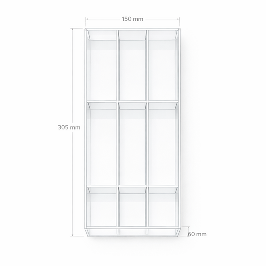ClinicFit™ Spacer-9 Dental Drawer Organizer