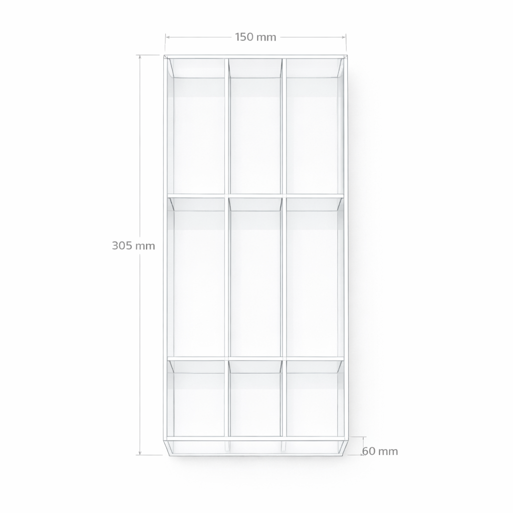 ClinicFit™  Spacer-9 Dental Drawer Organizer