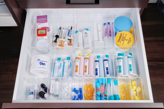 ClinicFit™ Custom Drawer Organizer - Dental Materials
