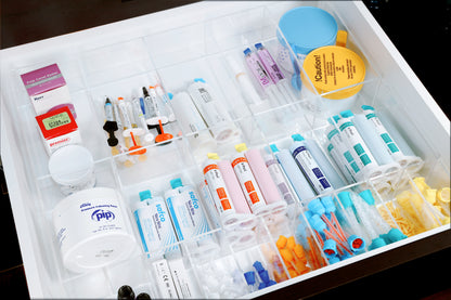 ClinicFit™ Custom Drawer Organizer - Dental Materials
