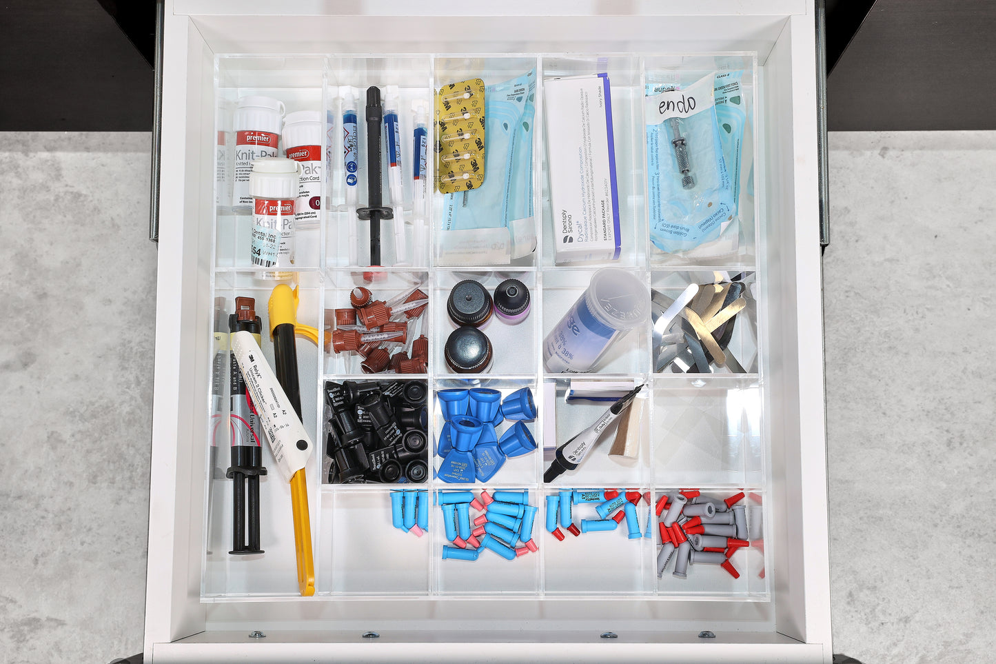 ClinicFit™  Prime-18 Dental Drawer Organizer - OR Essentials