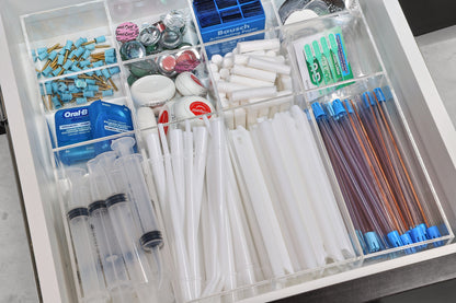 ClinicFit™ Prime-12 Dental Drawer Organizer - Suction Tips & Disposables