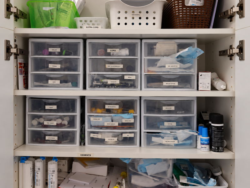 Supply cabinet — Before