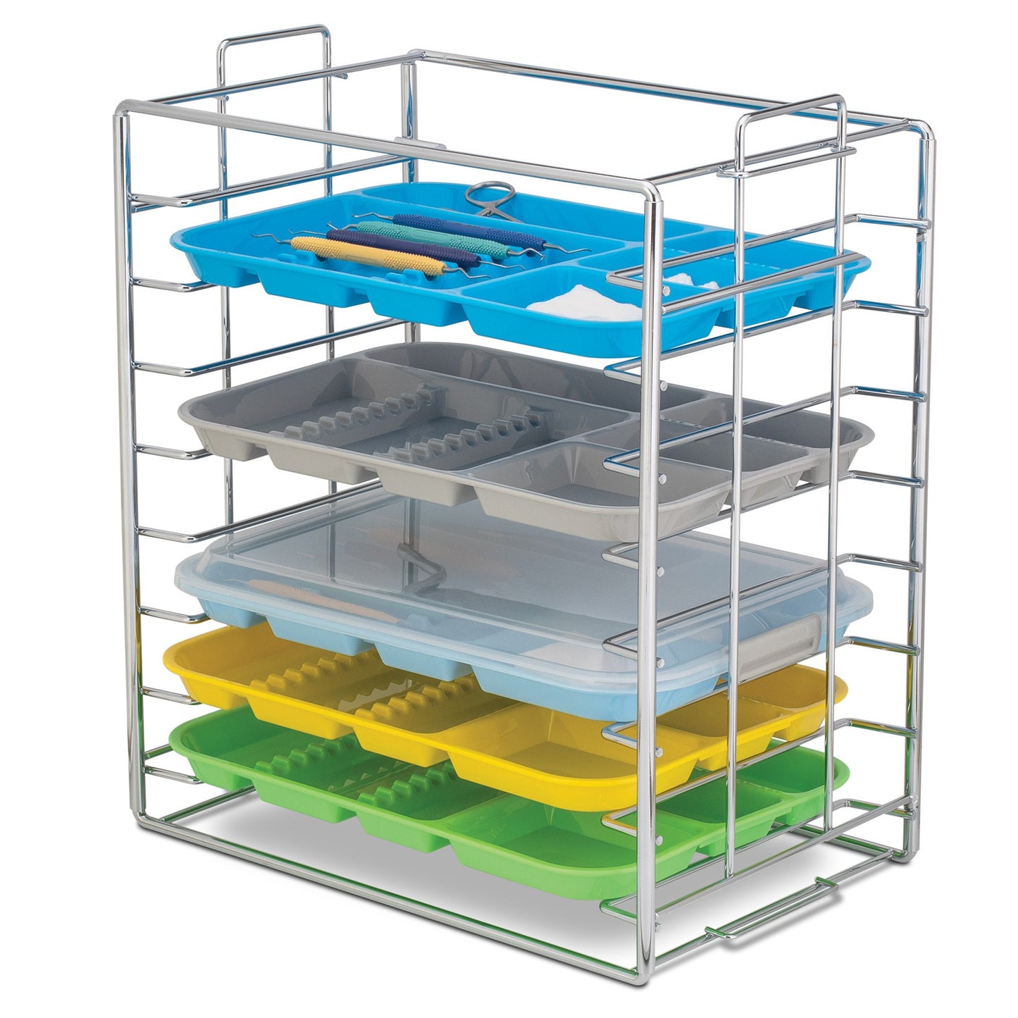 Chrome Tray And Lid Rack